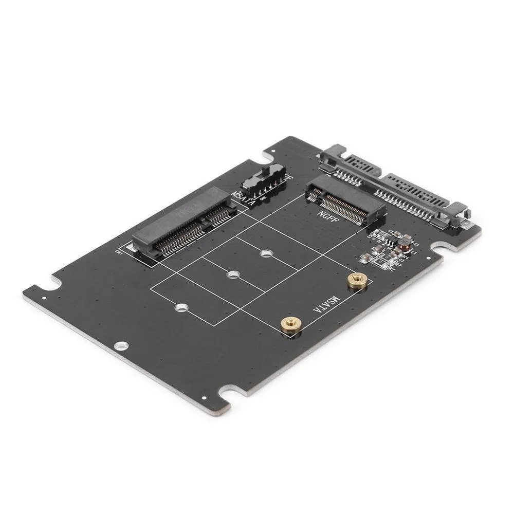 Simplecom SA207 mSATA   M.2 (NGFF) to SATA 2 In 1 Combo Adapter