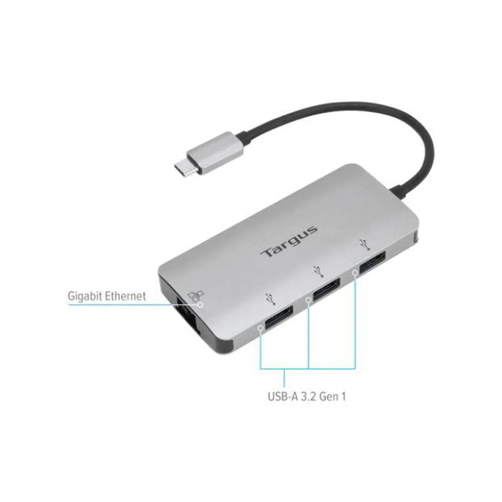 Targus ACA959AP USB-C Ethernet Adapter with 3x USB-A Ports