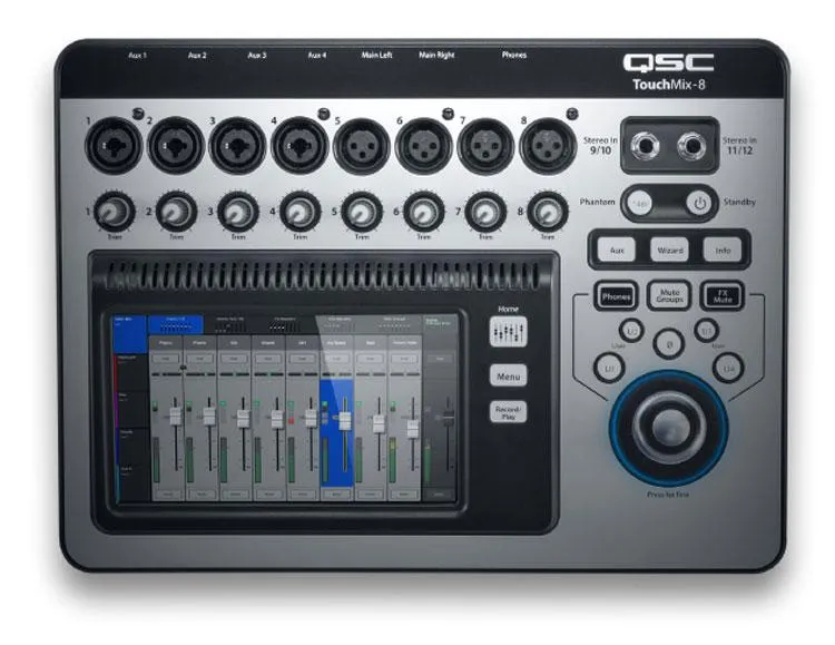 Touchscreen 8-Channel Compact Digital Mixer