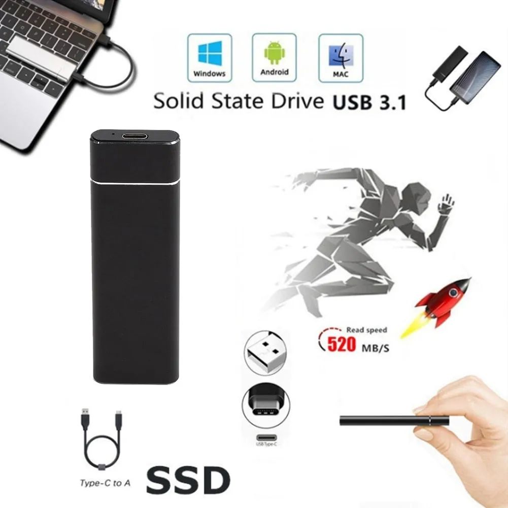 Type-C External SSD Hard Drive Storage