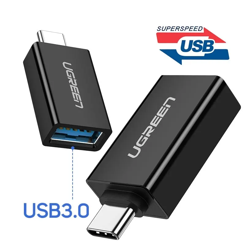 Ugreen USB C Adapter Type C to USB 3.0 Adapter Thunderbolt 3 Type-C Adapter OTG Cable For Macbook pro Air Samsung S10 S9 USB OTG