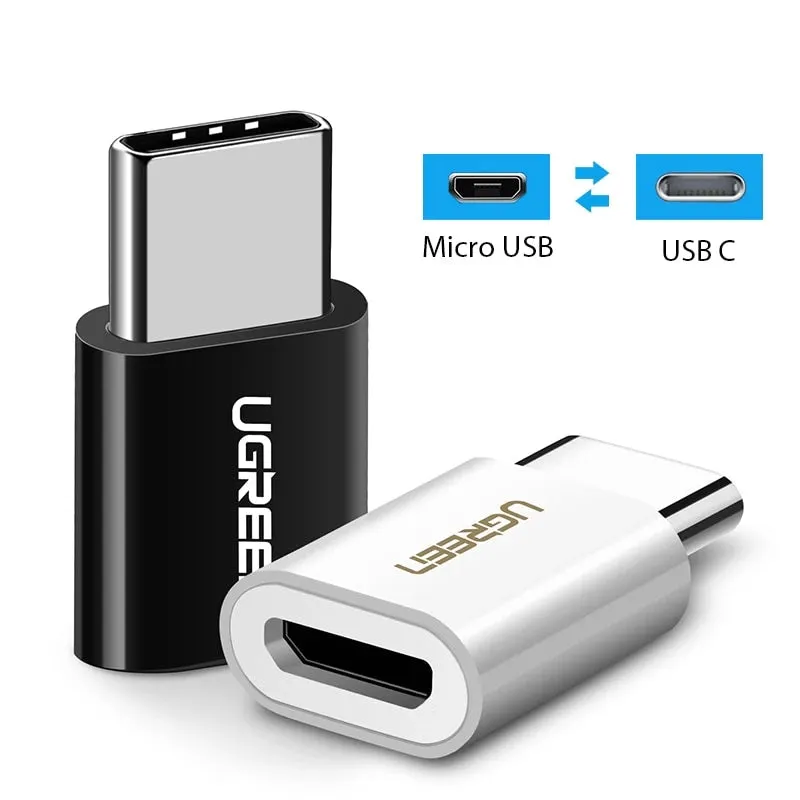 Ugreen USB C OTG Adapter Type C to Micro USB Charger Cable Converter for Macbook Pro Samsung Galaxy S10 S9 Huawei Type-C USB OTG