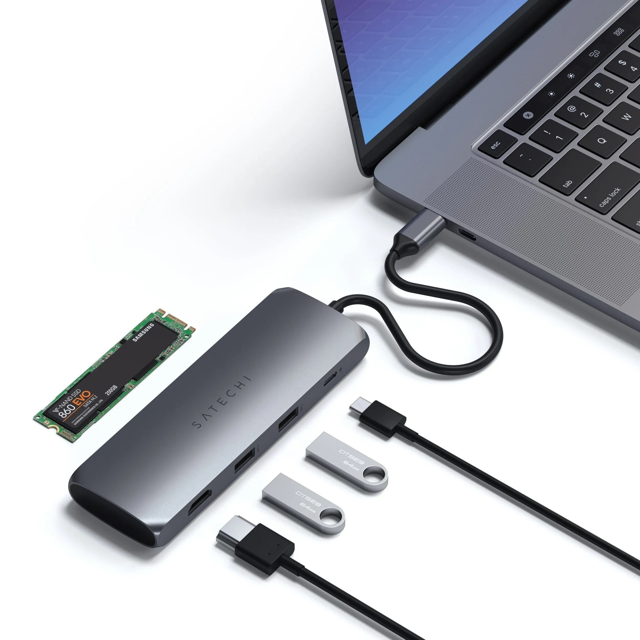 USB-C Hybrid Multiport Adapter