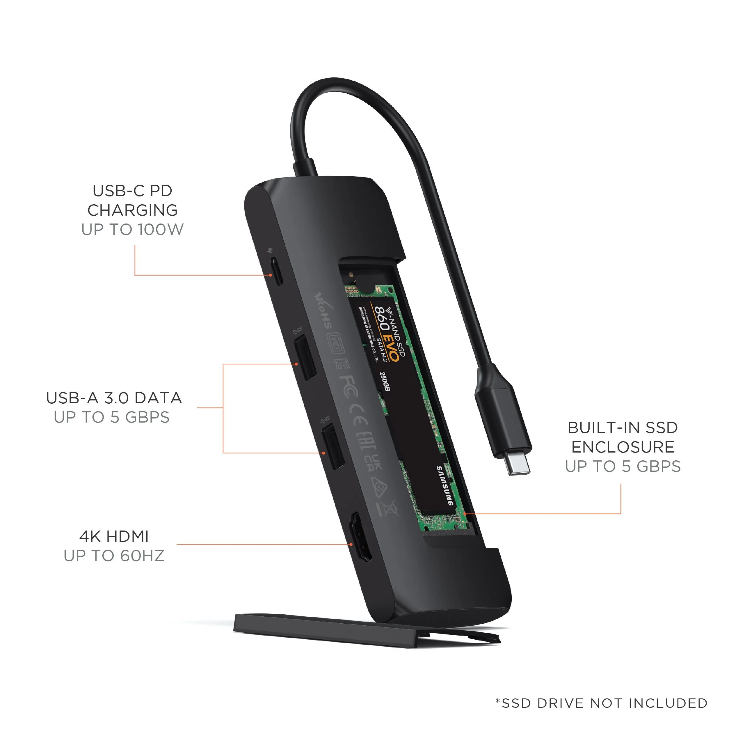 USB-C Hybrid Multiport Adapter