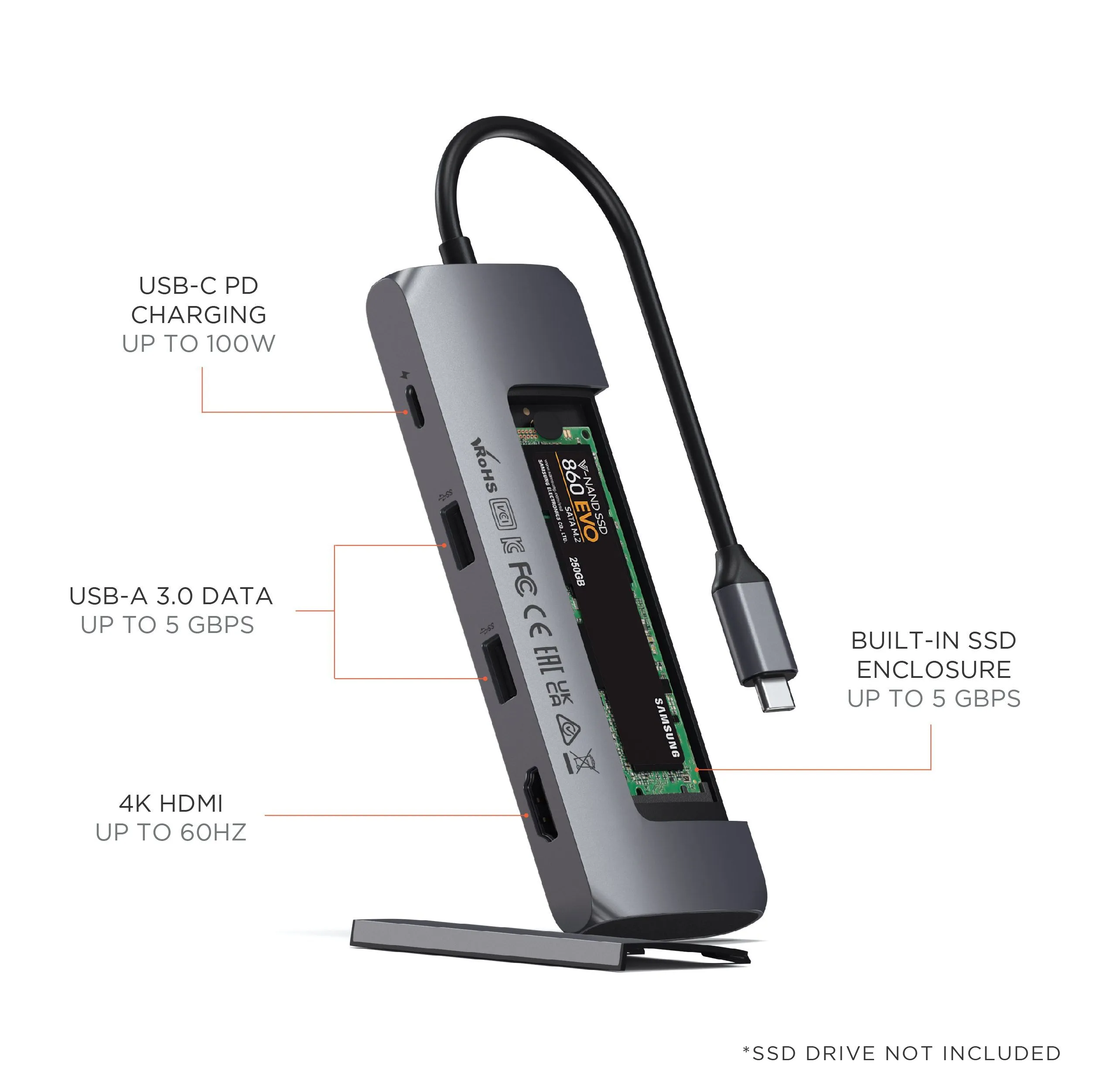 USB-C Hybrid Multiport Adapter