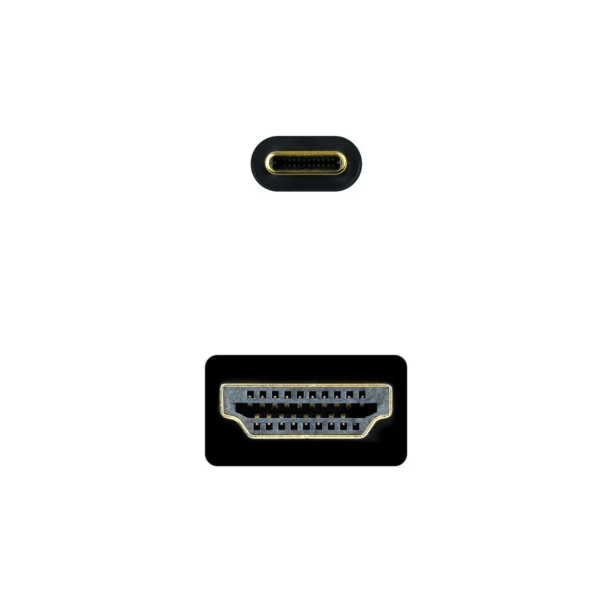 USB-C to HDMI Cable NANOCABLE 10.15.5102 Black