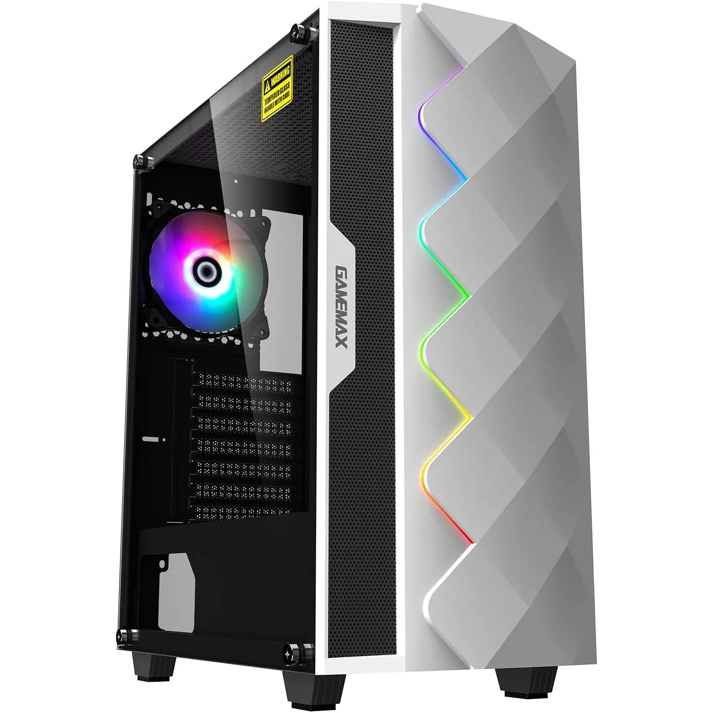 White Diamond Gaming PC, AMD Ryzen 5 5800X 3.80GHz, 16GB DDR3, 128GB SSD   480GB SSD, RTX 3070